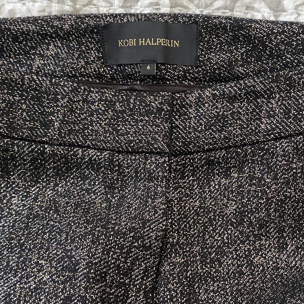 Kobi Halperin bronze metallic pant